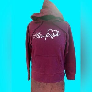 Junior’s  Aeropostale maroon / burgundy hoodie